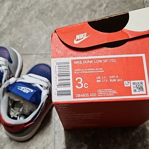 Nike dunk low SP TD samba size US toddler 3c - Picture 4 of 4